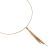 Beautiful Fashion Jewellery: Rose Gold Collar Necklace with Long Tassel Pendant