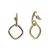 Contemporary Fashion Jewellery: Rose Gold Rounded Square Outline Earrings