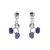 Fabulous Fashion Jewellery: Bold Blue Tone Statement Drop Earrings (Stud Fastening)