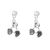 Fabulous Fashion Jewellery: Earth Tone Statement Drop Earrings (Stud Fastening)