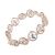 Lovely Fashion Jewellery: Multi-Tone Stretch Bracelet with Circle Outlined Lovehearts 