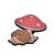 Cute Hedgehog and Pink Mushroom Design Enamel Pin Brooch (2.6cm x 2.5cm) (M70)