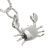 NEW Sterling Silver Jewellery: Quirky Lopsided Crab Pendant