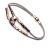 Fashion Jewellery Favourites: Abstract Rose Gold Tone Knot Leather Cord Bracelet (M374)