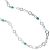 Long Silver and Turquoise Necklace