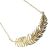 gold 55302N-SS feather Scratched silver finish  Silver indented circle necklace