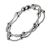 Magnetic Range: Triple Stranded Silver Bracelet with Bead Detail