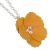 Cute Fashion Jewellery: Delicate Silver Chain Necklace with Matt Mustard Yellow Poppy Flower Pendant (I59)B)