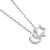 Celestial Sterling Silver Jewellery: Minimalist Star and Crescent Moon Necklace (N383)
