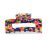 7.5cm Coral, Navy and Mustard Yellow Speckled Bulldog Hairclasp  (M479)A)