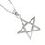 Magical Sterling Silver Jewellery: 20mm Pentagram Star Pendant (N71)