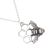 St Justin HandMAde Pewter Jewellery: Beautiful Bee honeycomb pendant – pewter pendant with a solid bee resting on openwork honeycomb design. (SJ28)