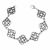 St Justin HandMAde Pewter Jewellery: Beautiful Square knot bracelet in Pewter (SJ34)