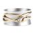 sterling Silver and Brass Organic Spinning Ring