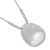 Contemporary Fashion Jewellery: Chunky Matt Silver Pendant With Scratch Finish (GR190)