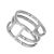 Sterling Silver Jewellery: Chunky Geometric Lines Ring (SR137)
