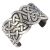 St Justin Handmade Pewter Jewellery: Chunky Open Cuff with Celtic Knotwork (SJ43)