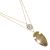 Stainless Steel Jewellery: Gold Double Layered Chain Necklace with Crystal Teardrop and Smooth Arrowhead Pendants