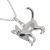 Lovely Sterling Silver Jewellery: Curious Cat Pendant