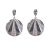 Textured Statement Sterling Silver Earrings
