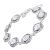 Fabulous Sterling Silver Jewellery: Aviv Bracelet with Wire-Wrapped Design Crystals