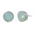 Sterling Silver Jewellery: Opalescent Green 9mm Round Stud Earrings Featuring Swarovski Elements (E632Green)