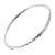 Contemporary Sterling Silver Jewellery: Hammered Bangle with Unusual Twisted Look 