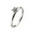 Sterling Silver Stacking Ring With Little Crystal Star