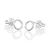 Simple Sterling Silver Jewellery: Small Circle Outline Stud Earrings 