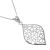 Sterling Silver Jewellery: Large Filigree Style Floral Pendant 