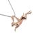 NEW Sterling Silver Jewellery: Fabulous Rose Gold Leaping Hare Pendant