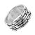 Sterling Silver Jewellery: Chunky Ring with Textured Brickwork Pattern