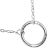 NEW Minimalist Sterling Silver Jewellery: Delicate Chain with Simple 10mm Circle Design (N58)
