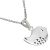 Whimsical Sterling Silver Jewellery: Cute Speckled Bird Pendant
