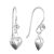 NEW Sterling Silver Jewellery: Simple 8mm Discs with Cut out Hearts Earrings (E187)