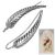 NEW Statement Sterling Silver Jewellery: Oxidised Detailed Feather Ear Pins