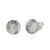 Minimalist Sterling Silver Jewellery:  Simple 8mm White Howlite Circle Studs