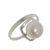 chaep SALE Sterling silver Jewellery: Matt Silver Square and Pearl Ring (SL132)