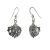 Sterling Silver Jewellery: Oxidised Green Man Earrings with Celtic Knotwork Detail