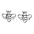 Sterling Silver Jewellery: Tiny Bumblebee Stud Earrings