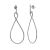 Elegant Sterling Silver Jewellery: Long Statement Infinity Drop Earrings