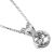 Sterling Silver Jewellery: Tiny Round Pendant with Austrian Crystal (5mm Diameter) 