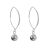 Classic Sterling Silver Jewellery: Medium Silver Ball Earrings With Long Hooked Backs