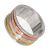 Statement Jewellery: Chunky 9mm Sterling Silver, Copper and Brass Ring with Spinning Bands (SR10)