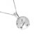 Lovely Sterling Silver Jewellery: Ball Locket Pendant with Cubic zirconia set shooting star ball (15mm) (N271)