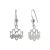 Pretty Sterling Silver Jewellery: Lotus Design Drop Earrings