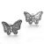 Sterling Silver Children's Butterfly Studs