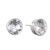 Sterling Silver Jewellery: Clear Swarovski Crystal Round Stud Earrings 