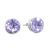 Sterling Silver Jewellery: Lilac Swarovski Crystal Round Stud Earrings 