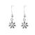 Sterling Silver Jewellery: Tiny Sterling Silver Buttercup Flower Dangly Earrings